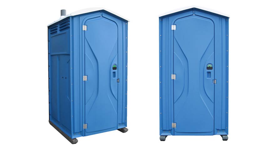 Long-term porta potty units on site in Asheville, North Carolina